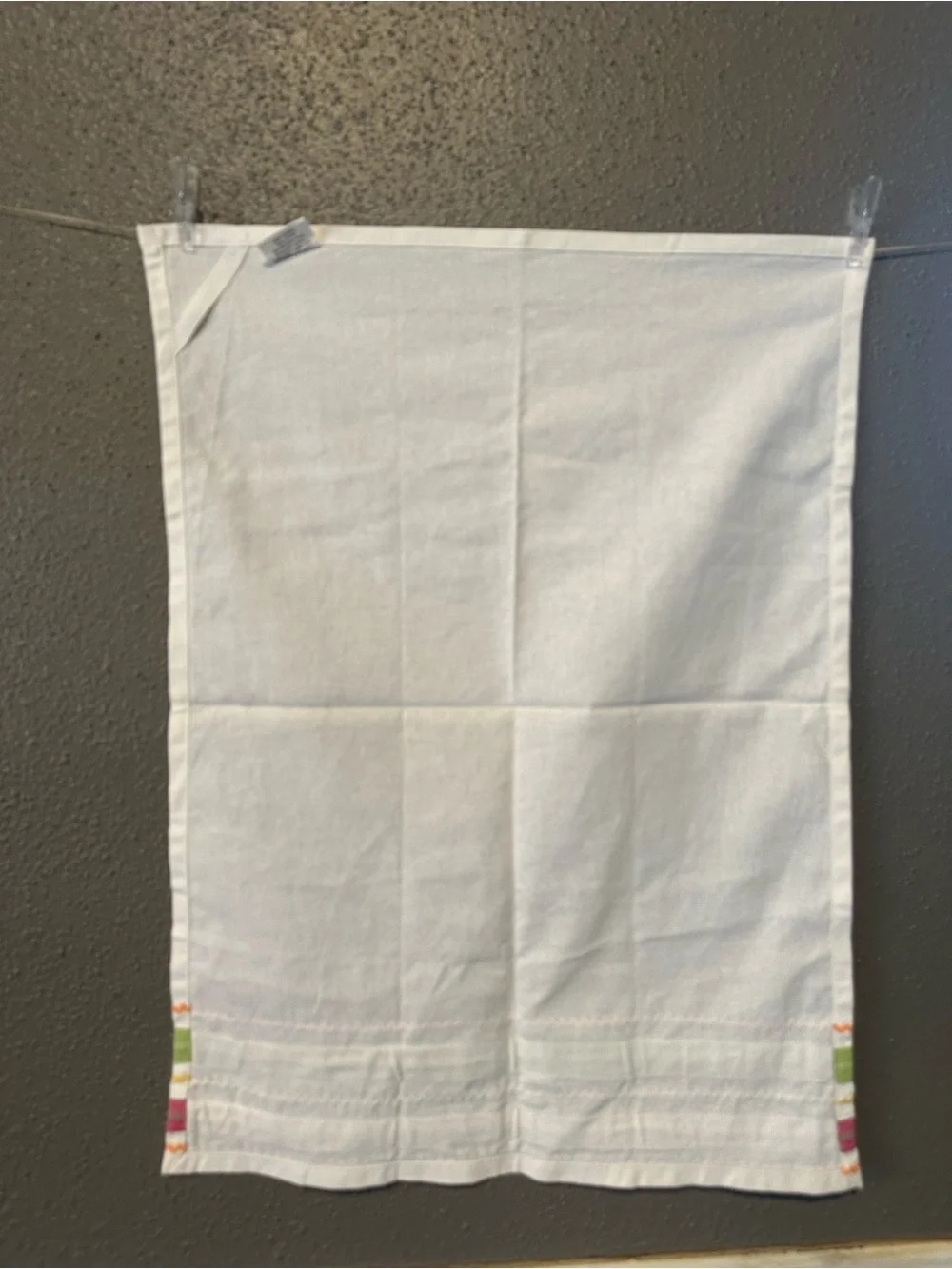 Crate&Barrel Jardin Ribbon Dishtowel